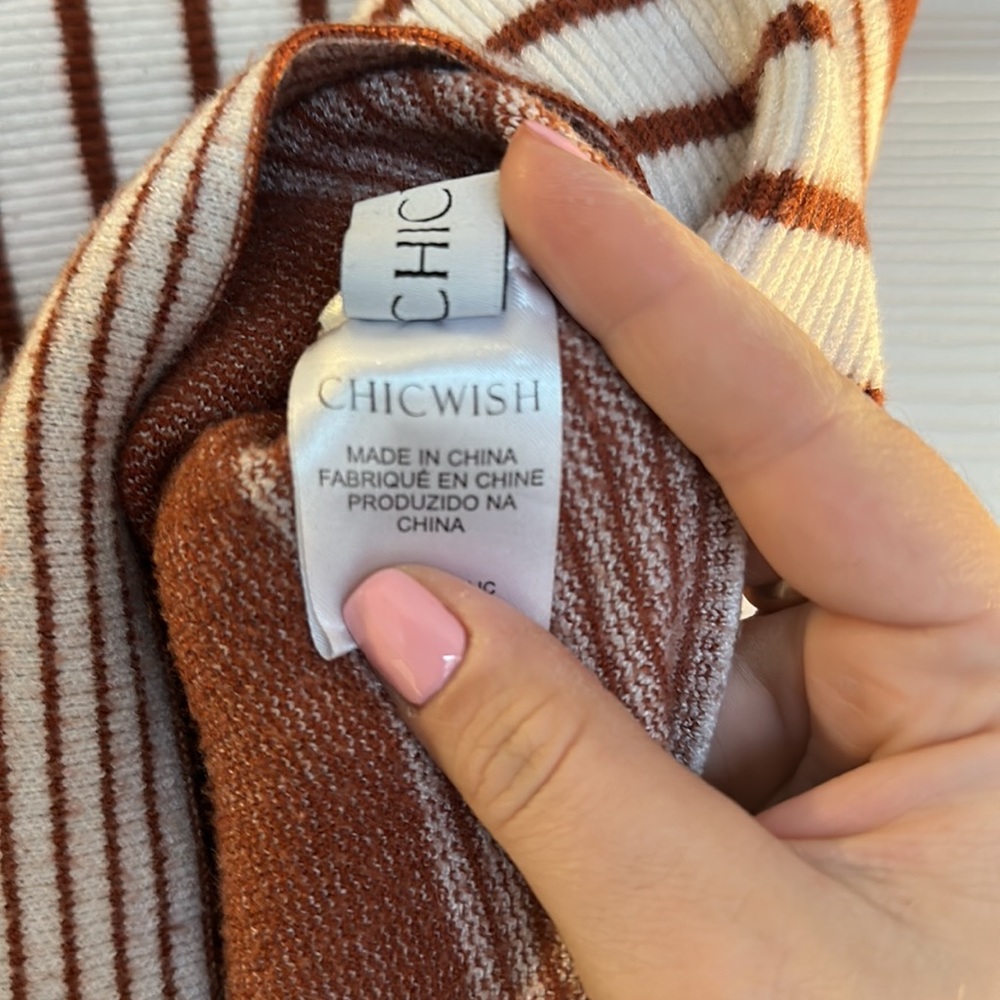 Rust Striped Sweater - Picture 4 of 4